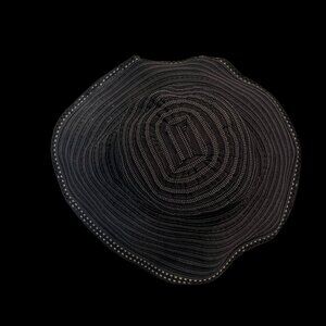 Like New San Diego Hat CompanyBlack with White Thread Wide Brim Sun Hat